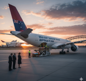 dead body transport from Australia to India