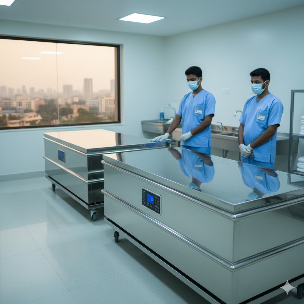 Dead Body Freezer Box Services in Mumbai – Reliable & Hygienic Preservation Support